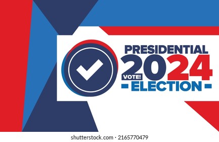 Presidential Election 2024 United States Vote Stock Vector (Royalty ...