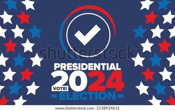 Presidential Election\
2024 in United States. Vote day, November 5. US Election campaign.\
Make your choice!Patriotic american vector illustration. Poster,\
card, banner and\
background