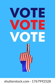 Presidential election of america, poster template