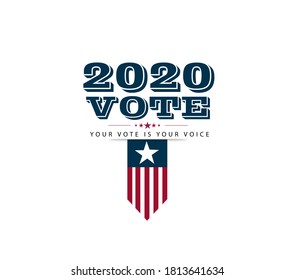 Presidential Election Banner Background for year 2020. American Election
