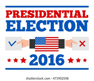 presidential election banner poster design