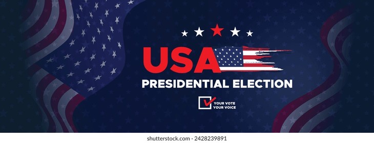 Presidential election day in the United States. Vote 2024. Election 2024 USA. Political election campaign banner. background, post, Banner, card, and poster design with Vote Day on November 5 US