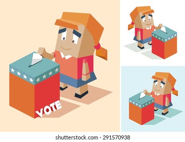Presidential election day. vector illustration