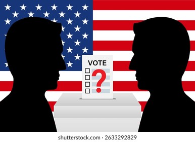 Presidential Election in the USA. Election Concept. Vector Illustration.