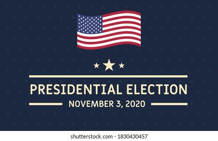 Presidential election vector template. Voting for president 2020 illustration.