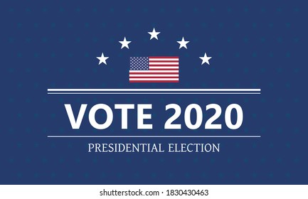 Presidential election vector template. Voting for president 2020 illustration.