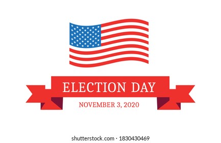 Presidential election vector template. Voting for president 2020 illustration.