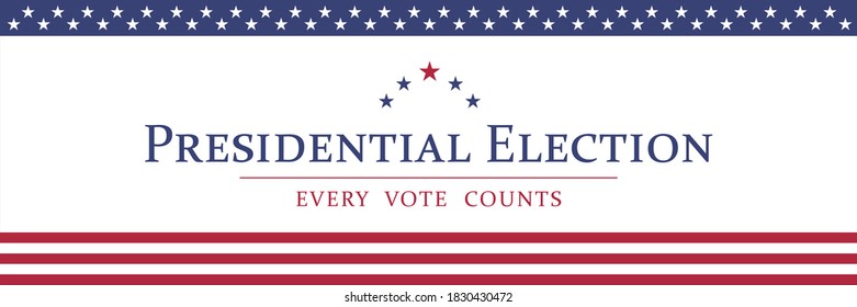 Presidential election vector template. Voting for president 2020 illustration.