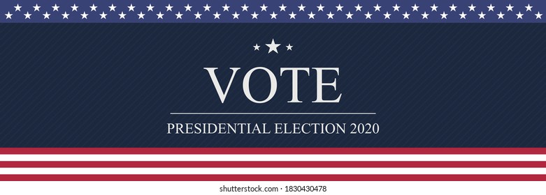 Vorlage für Präsidentschaftswahlen Abstimmung für Präsident 2020, Illustration.