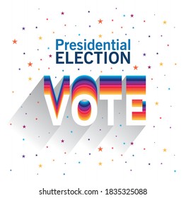 Presidential election and vote design, government and campaign theme Vector illustration