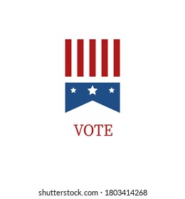 Presidential election voting concept. Vector illustration 