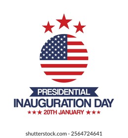 The Presidential Inauguration Day with the American flag is a powerful visual representation of democracy in action