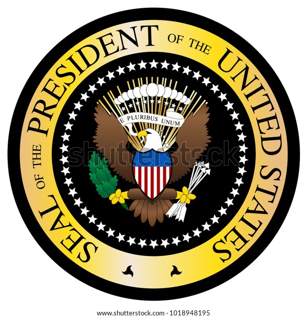 Presidential Seal Design Isolated On White Stock Vector (Royalty Free ...