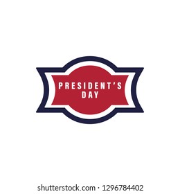 President's day 2 colored icon. Simple blue and red element illustration. President's day concept symbol design from USA election set