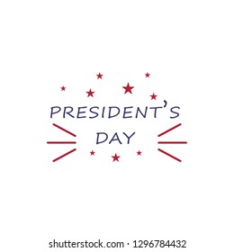 President's day 2 colored icon. Simple blue and red element illustration. President's day concept symbol design from USA election set