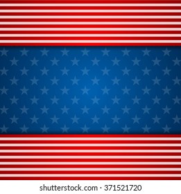 Presidents Day abstract USA flag colors background. Vector illustration