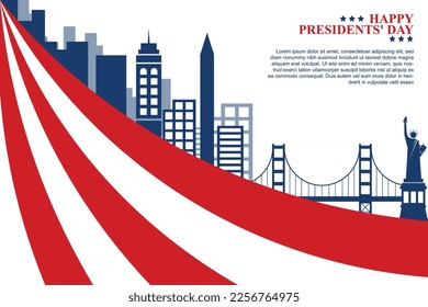 Presidents Day background. Banner background. Vector illustration.