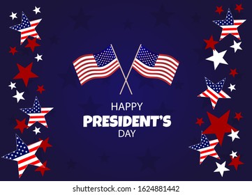 President's Day,  background, banners, President's Day flyer, President's Day design, President's Day flag on background, Copy space text area, vector il