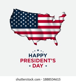 President's Day Background Design. Banner, Poster, Greeting Card. Vector Illustration.