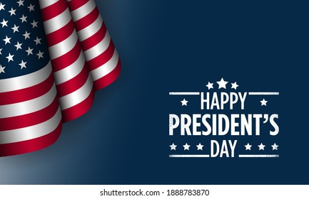 President's Day Background Design. Banner, Poster, Greeting Card. Vector Illustration.