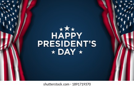 President's Day Background Design. Banner, Poster, Greeting Card. Vector Illustration.