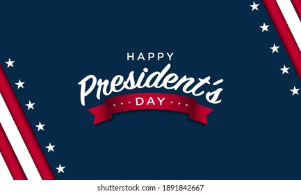 President's Day Background Design. Banner, Poster, Greeting Card. Vector Illustration.