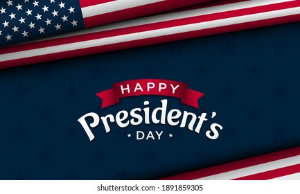 President's Day Background Design. Banner, Poster, Greeting Card. Vector Illustration.