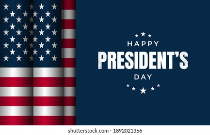 President's Day Background Design. Banner, Poster, Greeting Card. Vector Illustration.