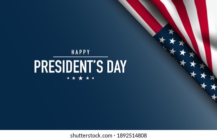 President's Day Background Design. Banner, Poster, Greeting Card. Vector Illustration.