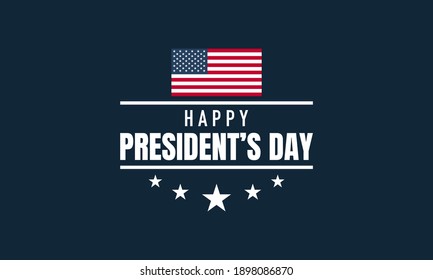 President's Day Background Design. Banner, Poster, Greeting Card. Vector Illustration.