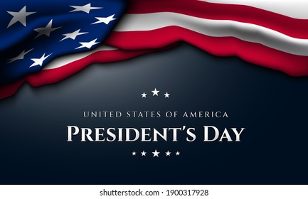 President's Day Background Design. Banner, Poster, Greeting Card. Vector Illustration.