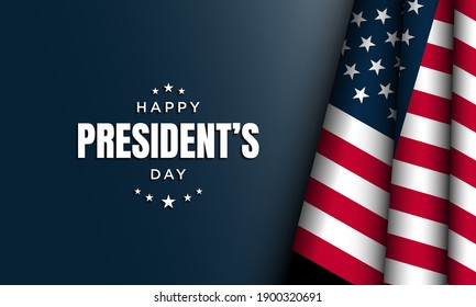 President's Day Background Design. Banner, Poster, Greeting Card. Vector Illustration.