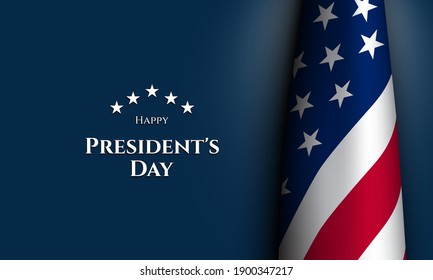 President's Day Background Design. Banner, Poster, Greeting Card. Vector Illustration.