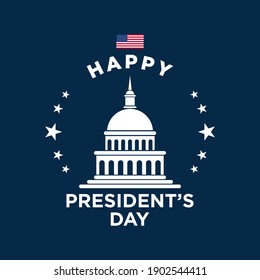 President's Day Background Design. Banner, Poster, Greeting Card. Vector Illustration.