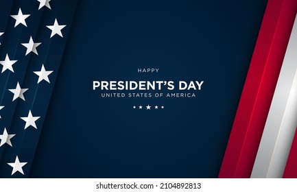 President's Day Background Design. Banner, Poster, Greeting Card. Vector Illustration.