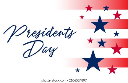 President's Day Background Design. Banner, Poster, Greeting Card. Vector Illustration.