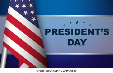 President's Day Background Design. Banner, Poster, Greeting Card. Vector Illustration.