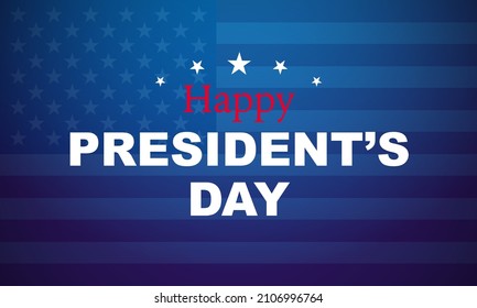 President's Day Background Design. Banner, Poster, Greeting Card. Vector Illustration.