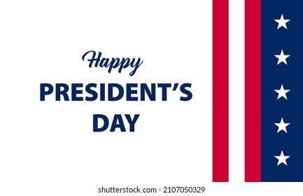 President's Day Background Design. Banner, Poster, Greeting Card. Vector Illustration.