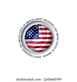 President's Day Background Design. Banner, Poster, Greeting Card. Vector Illustration