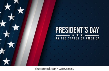 President's Day Background Design. Banner, Poster, Greeting Card. Vector Illustration.