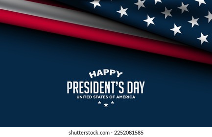 President's Day Background Design. Banner, Poster, Greeting Card. Vector Illustration.