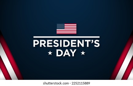 President's Day Background Design. Banner, Poster, Greeting Card. Vector Illustration.