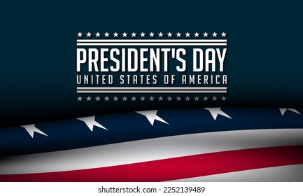 President's Day Background Design. Banner, Poster, Greeting Card. Vector Illustration.