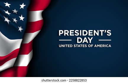 President's Day Background Design. Banner, Poster, Greeting Card. Vector Illustration.