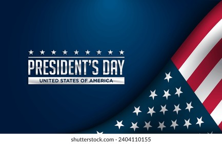President's Day Background Design. Banner, Poster, Greeting Card. Vector Illustration.