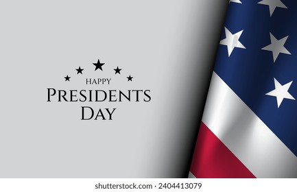 Presidents Day Background Design. Banner, Poster, Greeting Card. Vector Illustration.