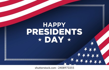 Presidents Day Background Design. Banner, Poster, Greeting Card. Vector Illustration.