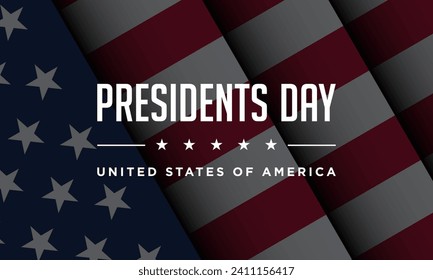 Presidents Day Background Design. Banner, Poster, Greeting Card. Vector Illustration.