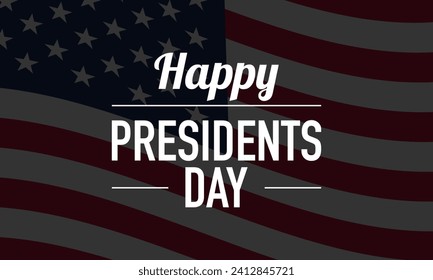 Presidents Day Background Design. Banner, Poster, Greeting Card. Vector Illustration.